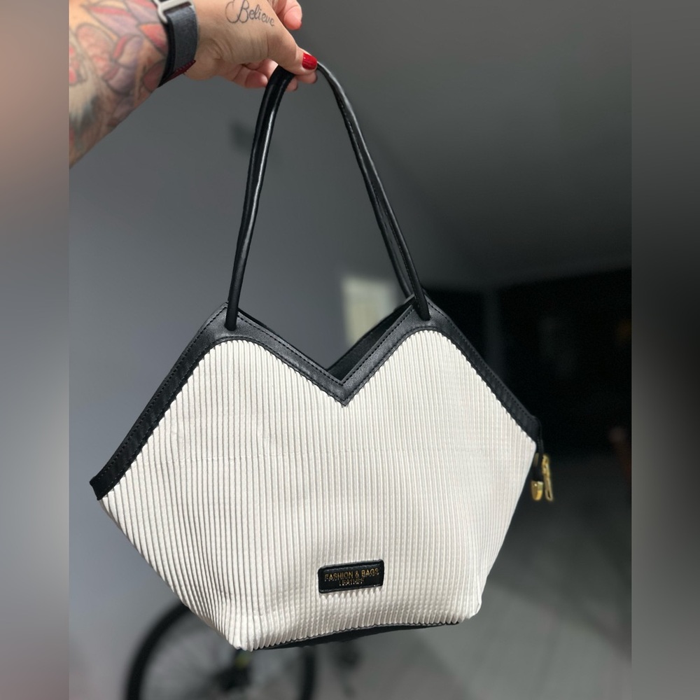 Black and White Tote Bag
